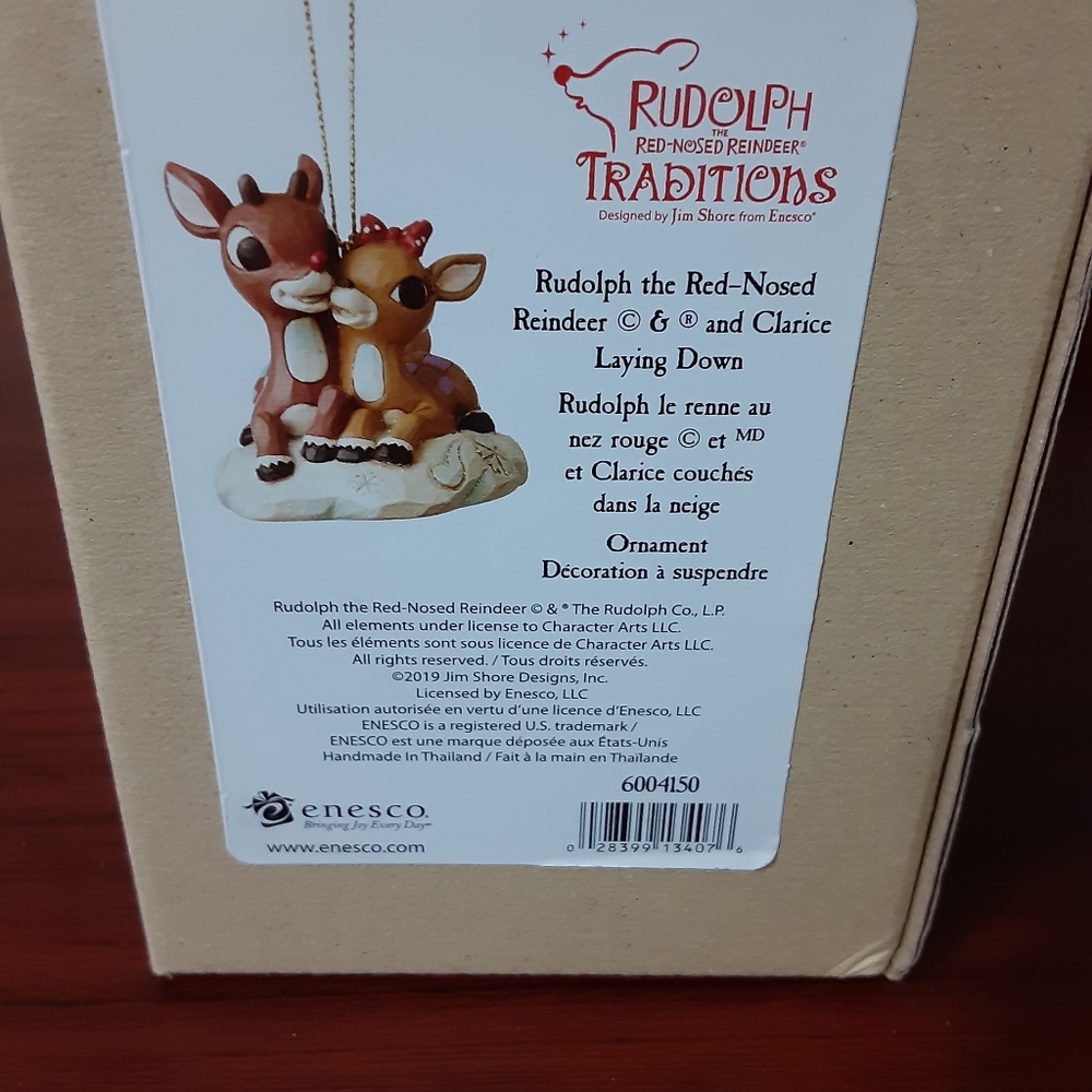 Jim Shore - Ruldoph and Clarice Ornament